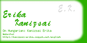 erika kanizsai business card